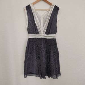 Sandro Navy blue dress size 3